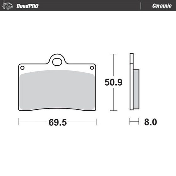 PLANET 125 (1998 - 2004) ceramic brake pad | MOTO-MASTER