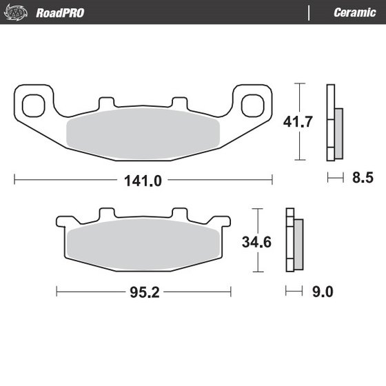 PLANET 125 (1998 - 2004) ceramic brake pad | MOTO-MASTER