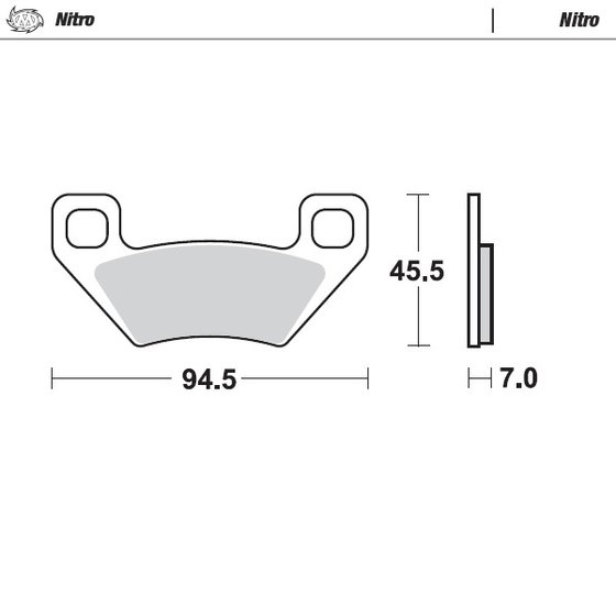 ALTERRA 550  (2016 - 2016) nitro atv brake pad | MOTO-MASTER