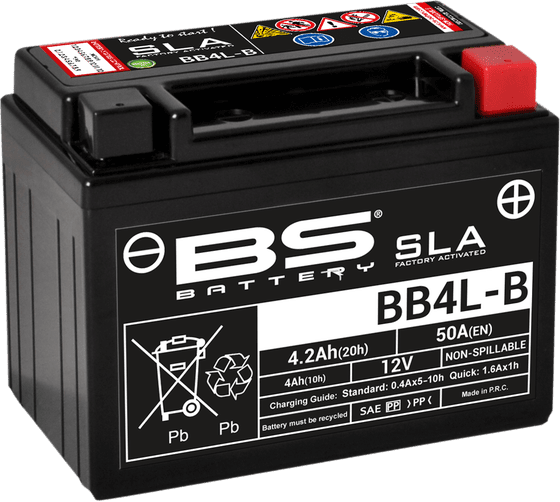 SPEEDFIGHT 50 AC 2T (1997 - 2020) bb4l-b sla battery | BS BATTERY