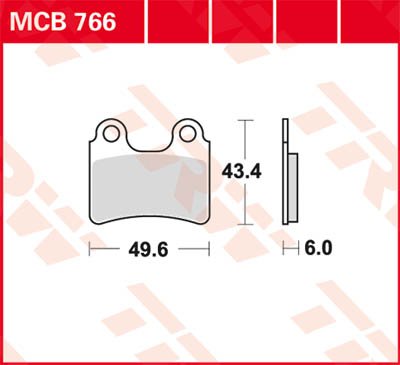 TRIALS 2.9 (2006 - 2008) allround organic brake pad | TRW