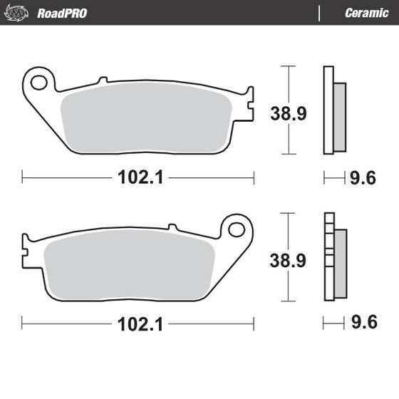 SILVER VASE 440 (2016 - 2019) ceramic brake pad | MOTO-MASTER