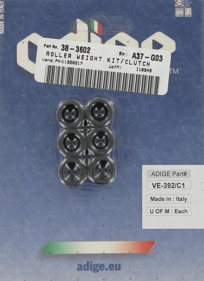 50 BUXY RS (1996 - 1997) carbon fiber roller weight kit | ADIGE