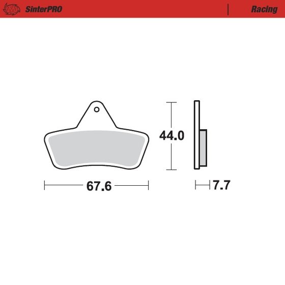 BEAR CAT 340 (1995 - 2000) sintered metal racing brake pads | MOTO-MASTER