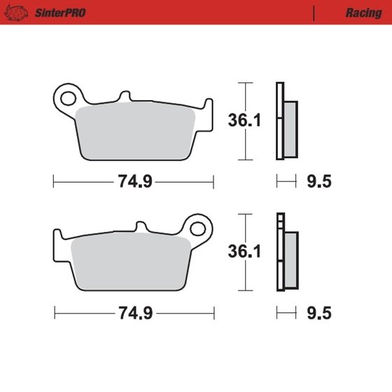 EC 300 RACING (2008 - 2015) sintered metal racing brake pads | MOTO-MASTER