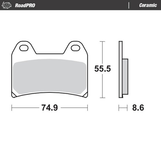 1200 9 1/2 (2006 - 2010) ceramic brake pad | MOTO-MASTER