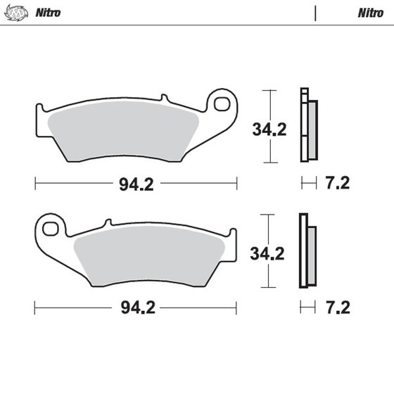 EC 200 RACING (2011 - 2017) nitro offroad brake pad | MOTO-MASTER