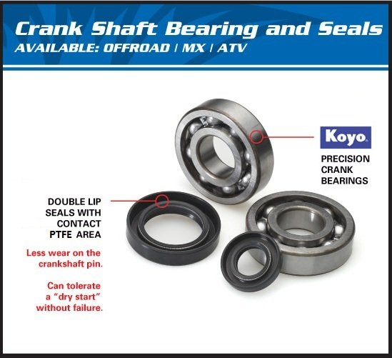 TXT 280 (1998 - 2001) crank shaft brg kit | All Balls