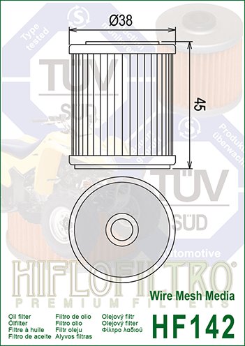 SMX 660 (2008 - 2009) hiflo oil filter hf142 | Hiflofiltro