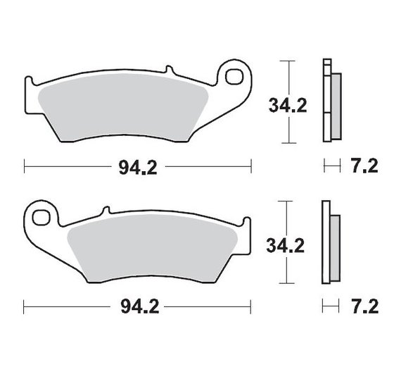 EC 250 2T (2000 - 2019) sintered metal racing brake pads | MOTO-MASTER