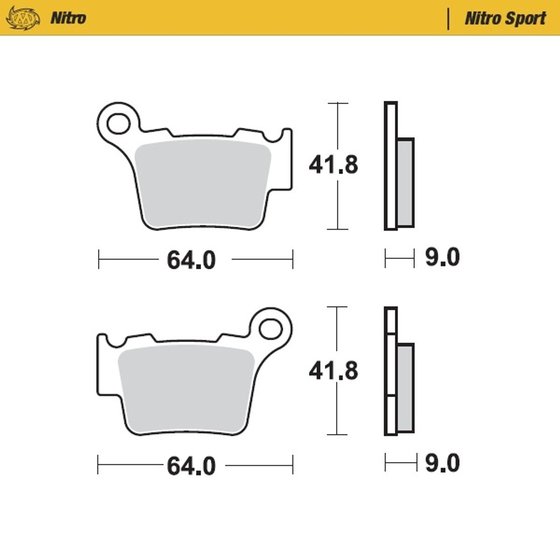 250 SC R (2019 - 2019) nitro sport brake pad | MOTO-MASTER