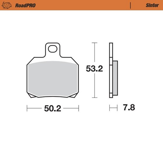 TRK 502 (2019 - 2020) sintered rear brake pad | MOTO-MASTER