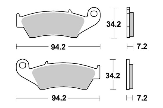 EC 250 RACING 2T (2018 - 2019) brakepads ceramic | SBS