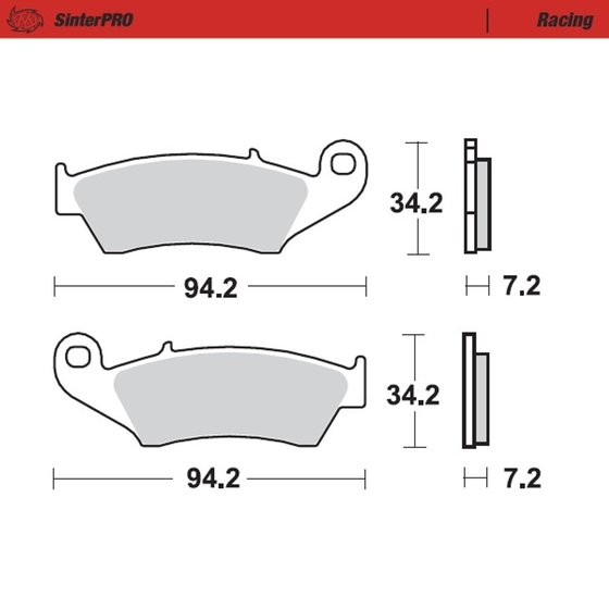 EC 250 RACING 2T (2008 - 2017) sintered metal racing brake pads | MOTO-MASTER