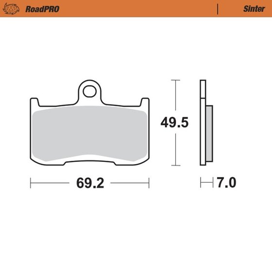 JUDGE (2013 - 2017) sintered front brake pad | MOTO-MASTER