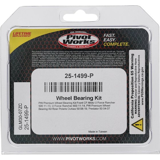 U FORCE 600 RANCHER (2011 - 2014) wheel bearing kit front | All Balls