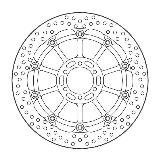 YB10 DIECI (1991 - 1994) halo racing brake disc | MOTO-MASTER