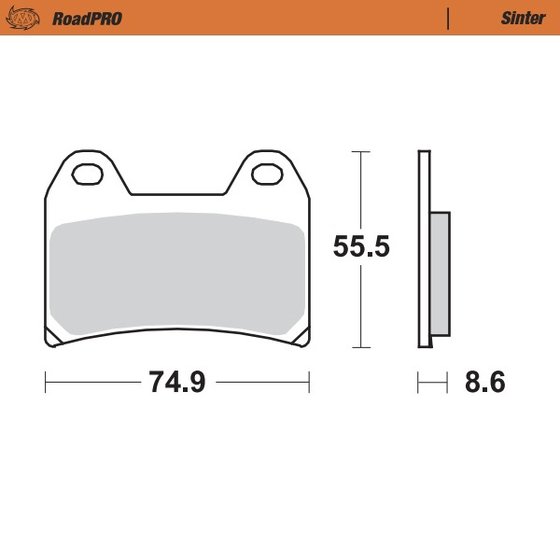 BRUTALE 800 (2013 - 2020) sintered front brake pad | MOTO-MASTER