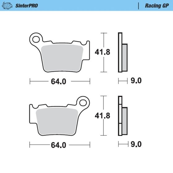 EC 350 F (2022 - 2023) racing brake pads | MOTO-MASTER