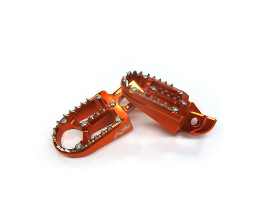 EC 350 F (2021 - 2023) aluminum footpegs - orange | KITE