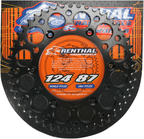 EC 250 F 4T (2022 - 2023) aluminum rear sprocket - 49 teeth, black | RENTHAL