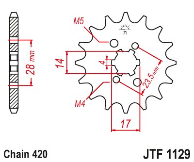 50 SENDA (1999 - 2005) steel front sprocket | JT Sprockets