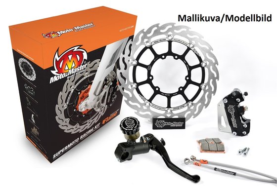 MX 250 (2013 - 2021) complete brake kit supermoto racing with disc, pads, caliper, adapter, brake line, radial master cylinder - bikes w/ headlight | MOTO-MASTER