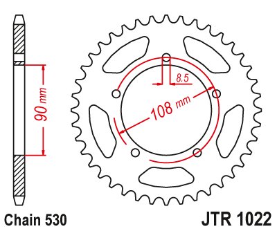 350 ALAZZURRA SPORTS (1985 - 1988) steel rear sprocket | JT Sprockets