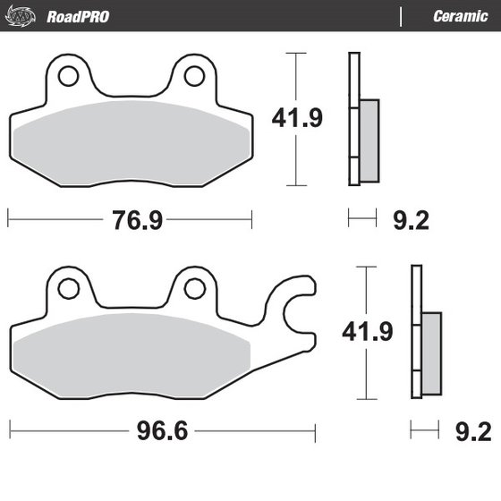 VJ 125 ROADWIN (2004 - 2016) ceramic brake pad | MOTO-MASTER