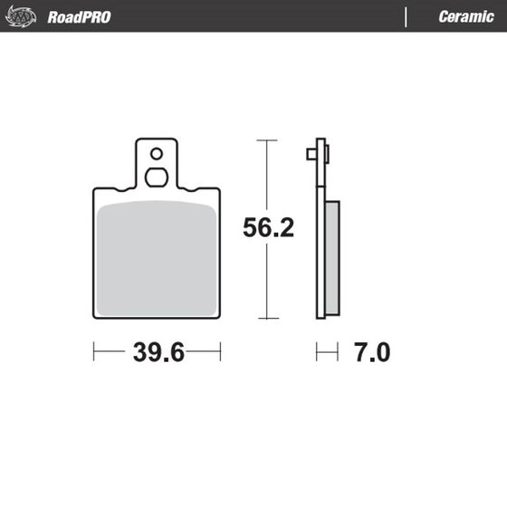 125 W 8 (1992 - 1995) ceramic brake pad | MOTO-MASTER