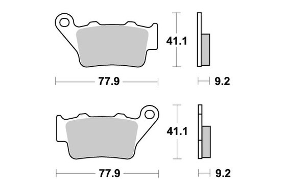 500 ENDURO (1999 - 1999) brakepads ceramic | SBS