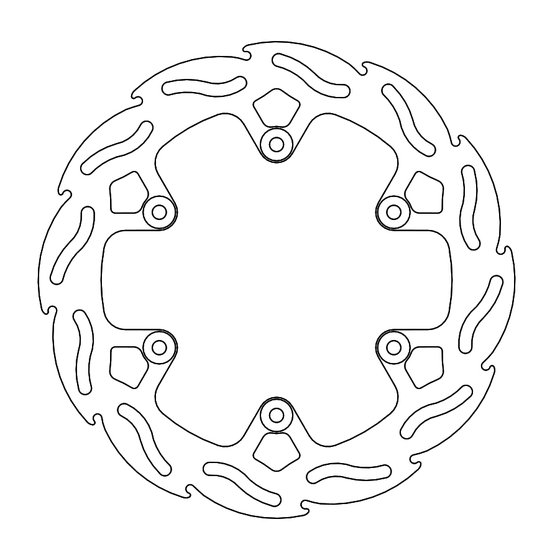 XC 300 (2018 - 2019) flame rear brake rotor | MOTO-MASTER