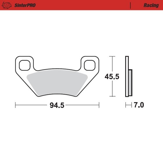 TRV 550 (2009 - 2012) sintered metal racing brake pads | MOTO-MASTER