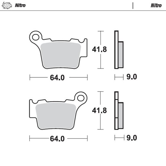 500 SEF FACTORY (2019 - 2020) nitro offroad brake pad | MOTO-MASTER