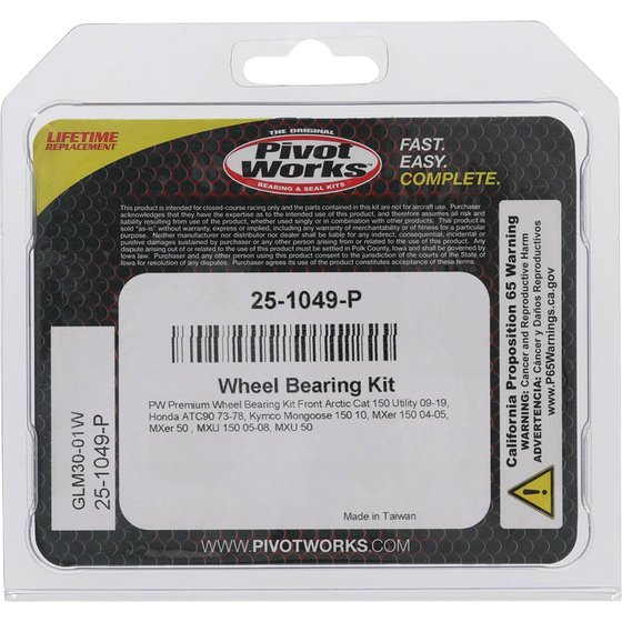 150 (2009 - 2019) wheel bearing kit front | All Balls