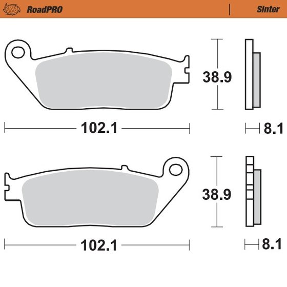 SILVER VASE 440 (2016 - 2019) sintered front brake pad | MOTO-MASTER