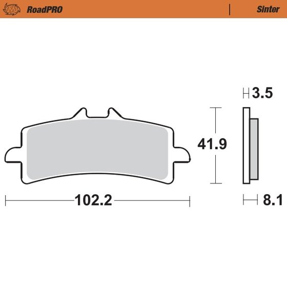 300 (2001 - 2021) sintered front brake pad | MOTO-MASTER