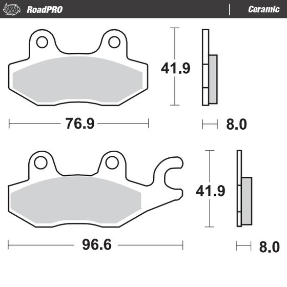 ELEFANT 900 (1990 - 1993) ceramic brake pad | MOTO-MASTER