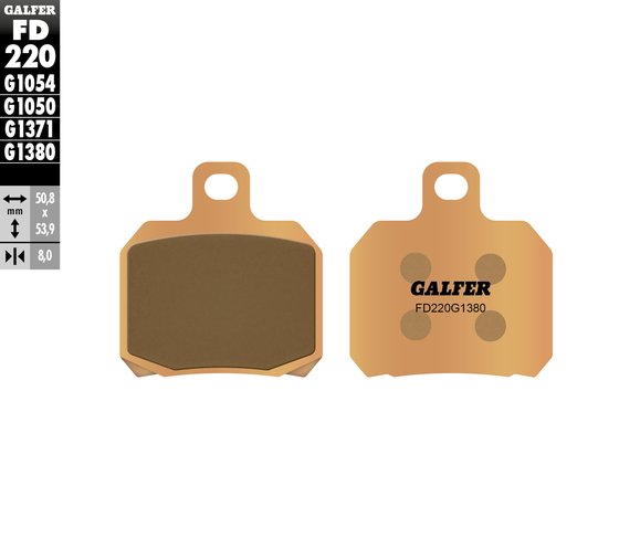 50 SENDA (2003 - 2020) sintered metal brake pads | GALFER