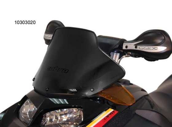 MXZ 800 (2001 - 2010) 11" black polycarbonate windshield replacement | POWERMADD