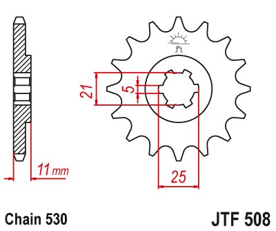 350 ALA ROSSA TRAIL (1983 - 1984) steel front sprocket | JT Sprockets