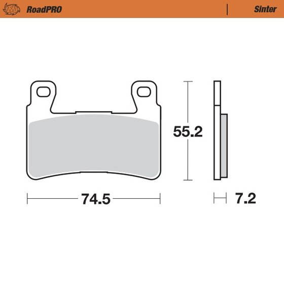 GT 650 NAKED COMET (2013 - 2016) sintered front brake pad | MOTO-MASTER