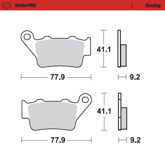 FE 400 (1996 - 2003) sintered metal racing brake pads | MOTO-MASTER