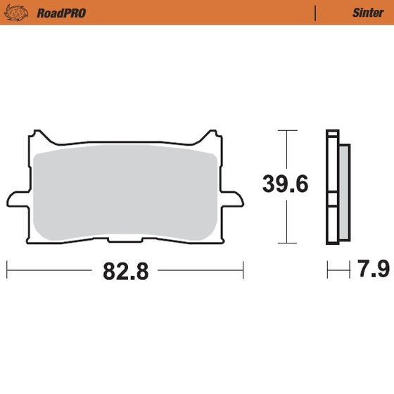 1198 DB8 (2011 - 2013) sintered front brake pad | MOTO-MASTER