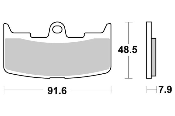 1200 FIREBOLT (2004 - 2008) sbs brakepads sintered | SBS