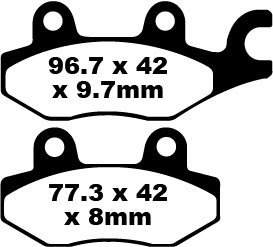 XRX 125 (2007 - 2011) r series heavy duty sintered brake pads | EBC