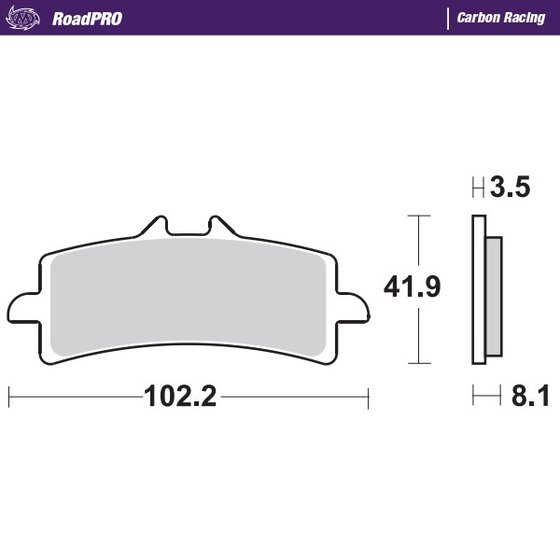 TESI H2 1000 (2021 - 2021) carbon racing brake pads | MOTO-MASTER