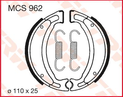 50 YM FIZZ (1994 - 1997) trw brake shoes | TRW