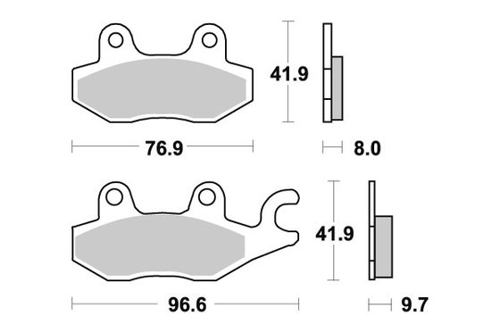 SCRAMBLER (2001 - 2003) brakepads ceramic | SBS