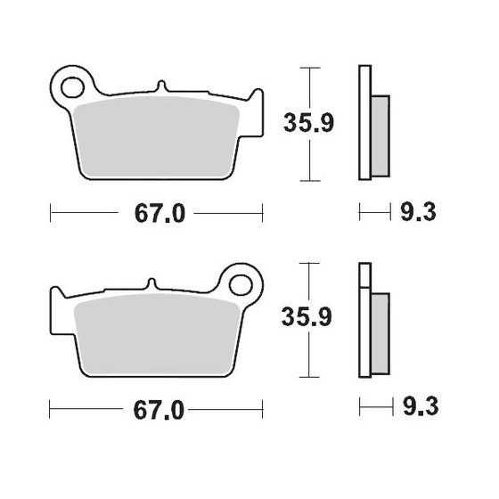 RR 450 (2006 - 2014) sintered metal racing brake pads | MOTO-MASTER